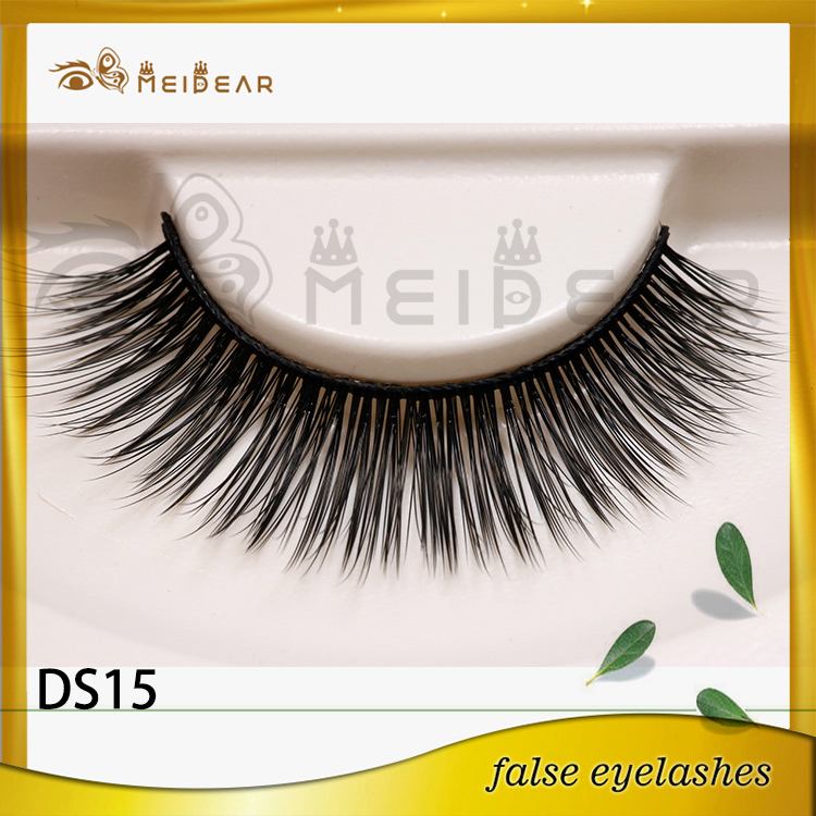 Hand made high quality cheap 3d silk eyelashes made in indonesia